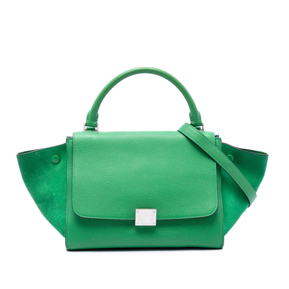 Pre-Loved Celine Small Leather Trapeze Satchel